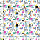 Sample Swatch of 108" Memphis Wide Quilt Back White
