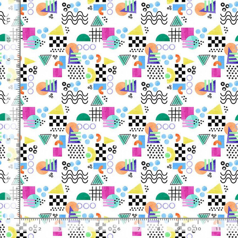 Sample Swatch of 108" Memphis Wide Quilt Back White
