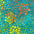 106" Packed Floral Extra Wide Tonga Batik Quilt Back Island