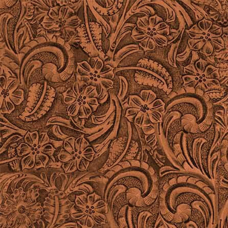 108" Tooled Leather Wide Quilt Back