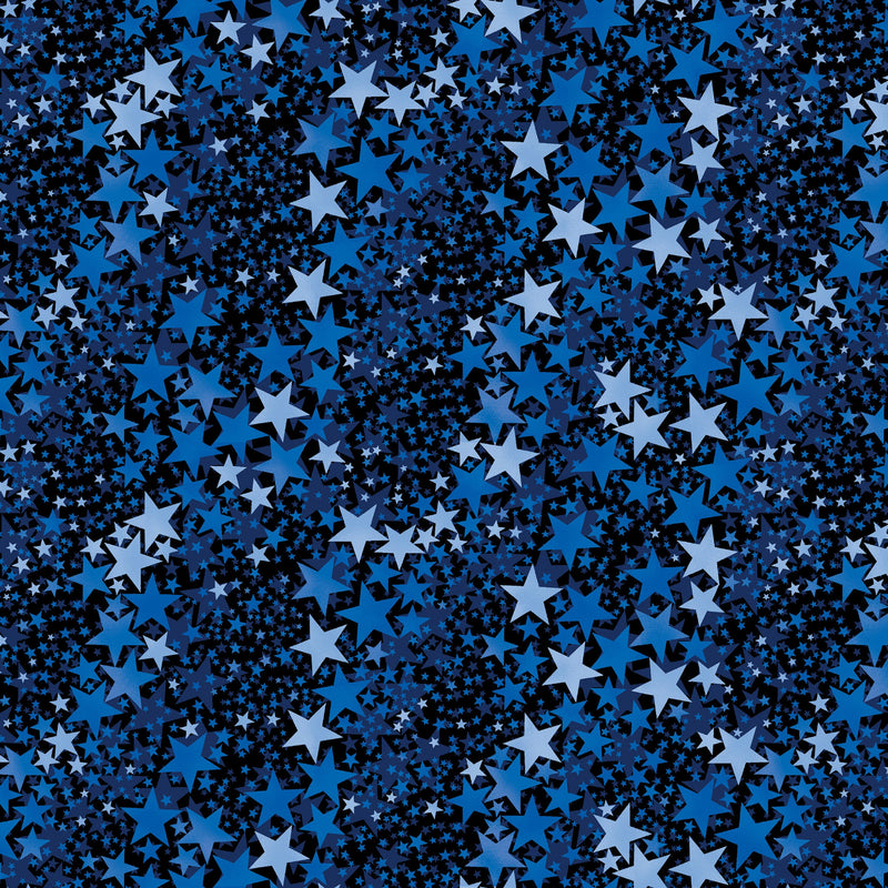 108 Galaxy Extra Wide Quilt Back Blue