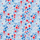 108" Starlight White/Multi Patriotic Collection Wide Quilt Back