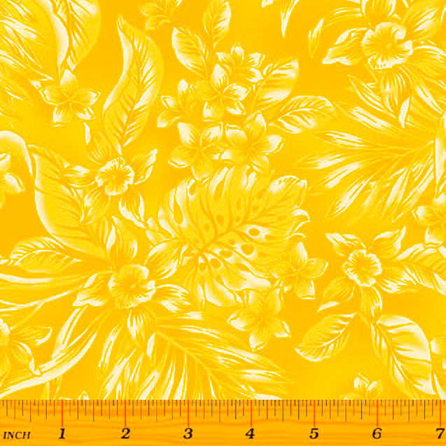 108" Oasis Wide Quilt Back Yellow