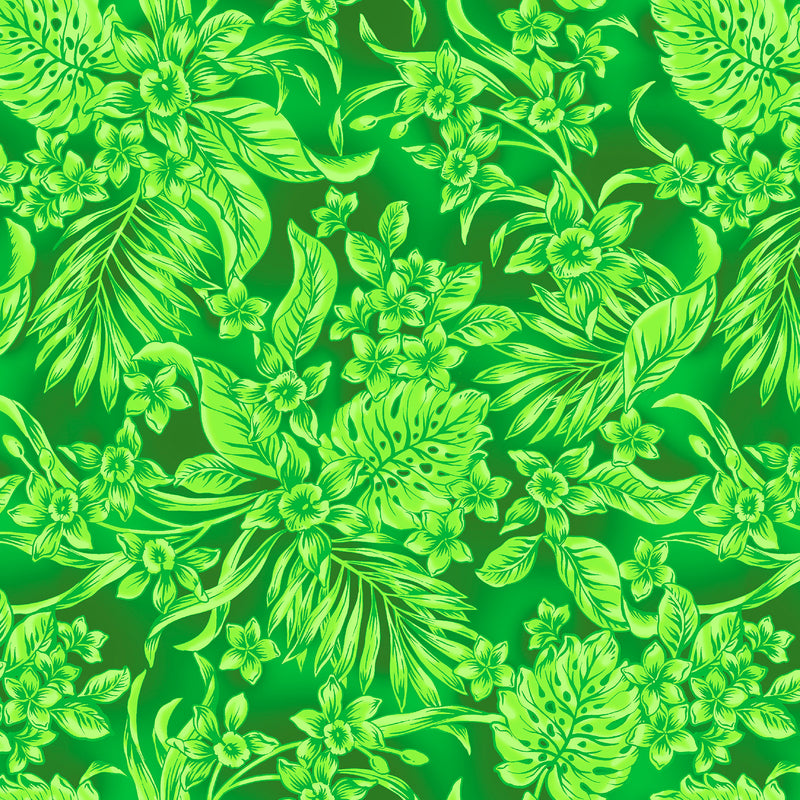 108" Oasis Wide Quilt Back Leaf Green