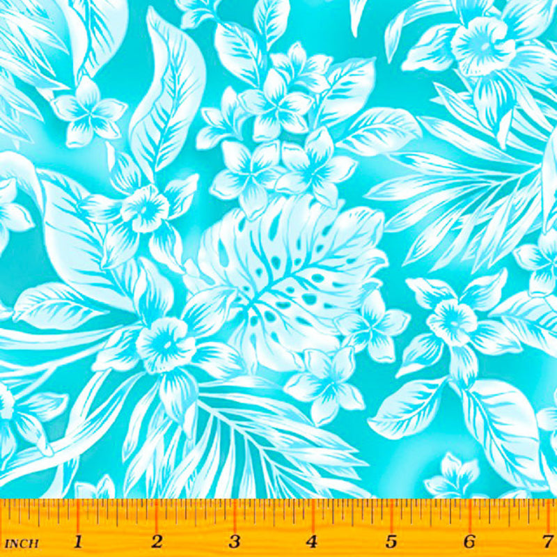 108" Oasis Wide Quilt Back Turquoise