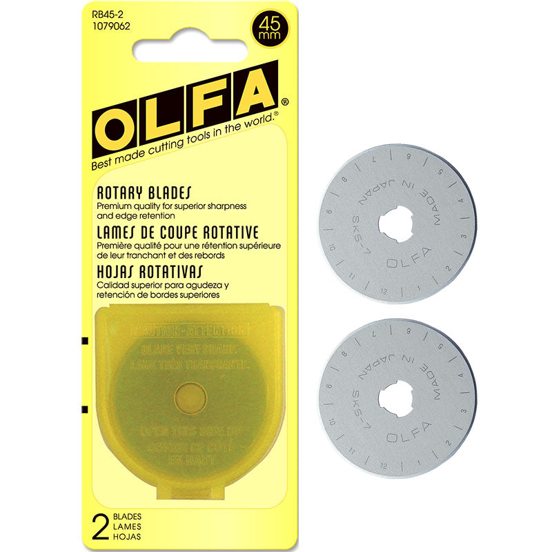Olfa 45mm Rotary Blade Refill 2 Pack