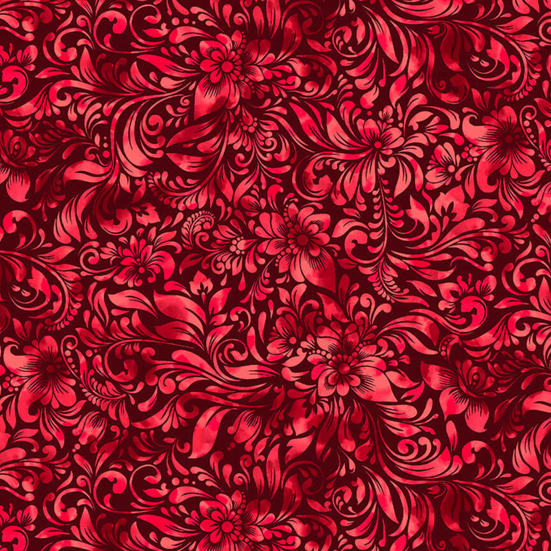 116"/118" Allure Wide Quilt Back Red