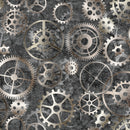 108" Got Your Back Gears Wide Quilt Back by Dan Morris