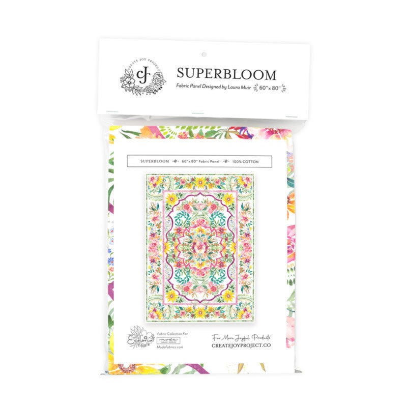 58" x 80" Superbloom Eufloria Collection Packaged Digital Panel