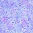 108" Swirling Splendor Wide Back Periwinkle