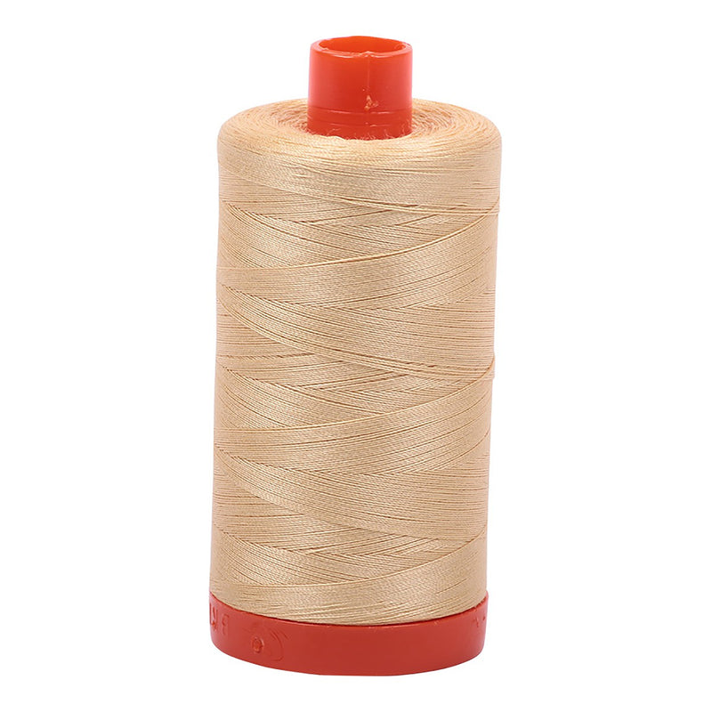 Aurifil Mako Cotton Thread Solid 50wt 1422yds Light Caramel
