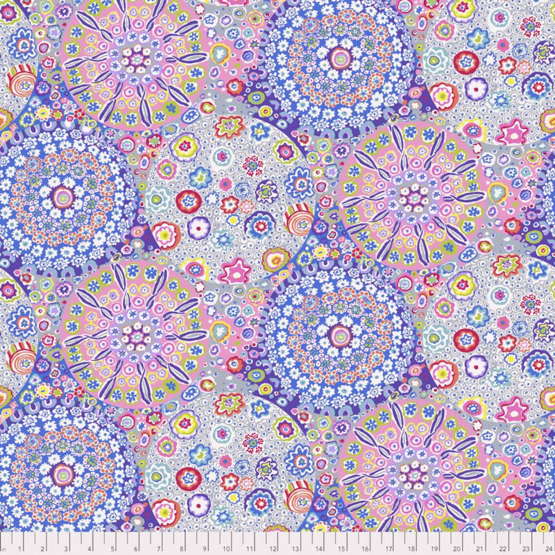 108" Millefiore Wide Cotton Sateen Quilt Back by Kaffe Fasset Pastel