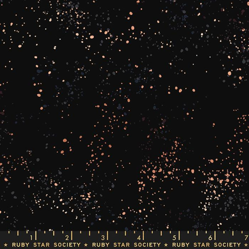 108" Speckled Metallic Wide Quilt Back Black by Rashida Coleman Hale for Ruby Star Society