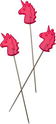 Tula Pink Unicorn Head Straight Pins 30 ct.