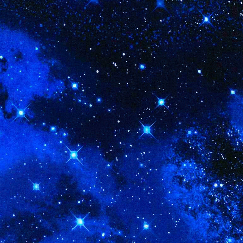 108" Galaxy Extra Wide Quilt Back  Blue
